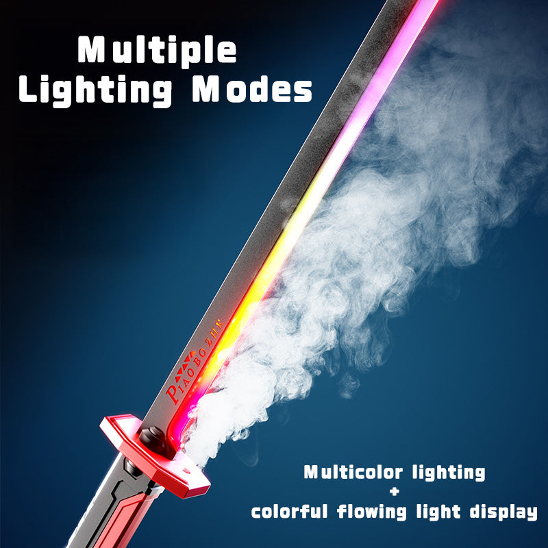 Dazzling Spray Light Sword with Sound, Water Mist & Spark Effects